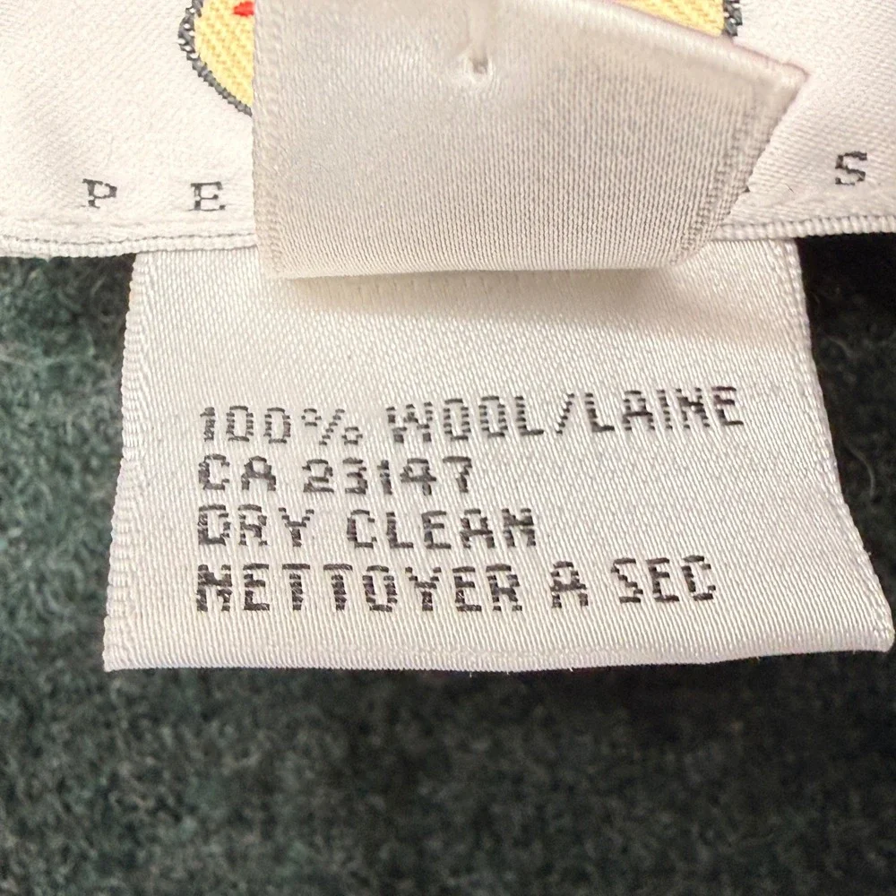 NEW Talbots FullZip Sweater Women Petite Large Cardigan Green 100% Wool MockNeck - Picture 8 of 10